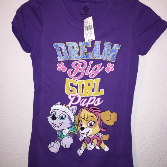 Nickelodeon Other - Girls Paw Patrol Short Sleeve PurpleTop Small 6 6x